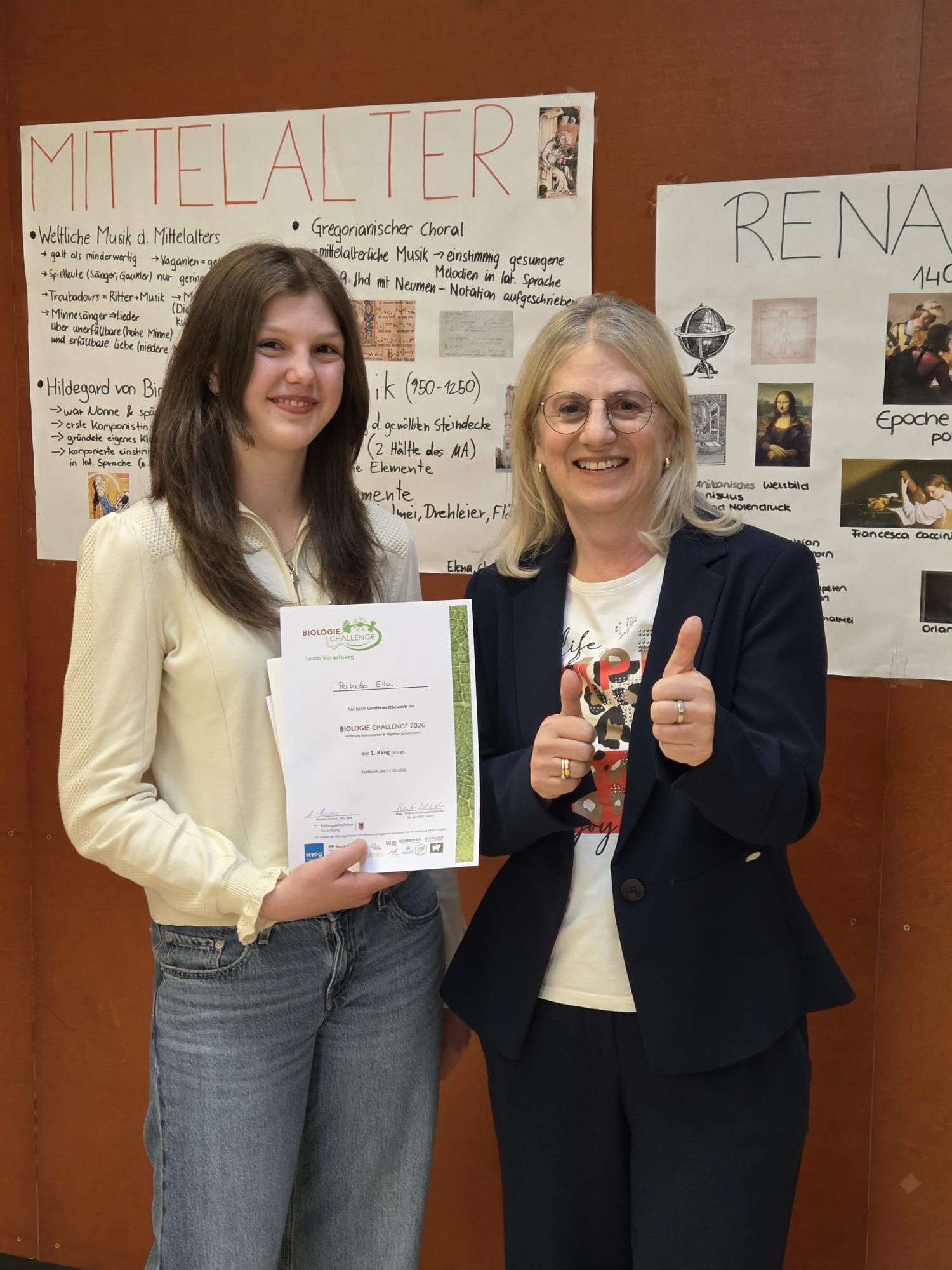 Großer Erfolg für Ella Prehofer bei der Biologie-Challenge!